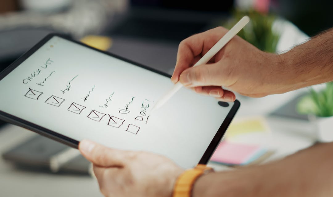 Organized checklist and preparation documents for transaction planning