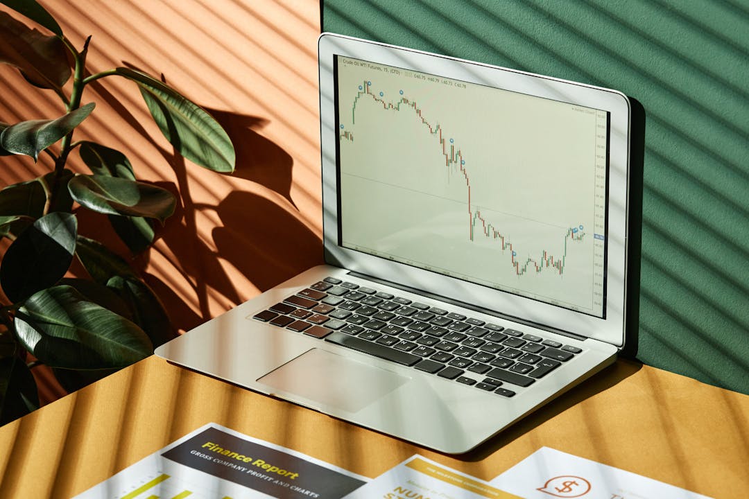 Downward trending business metrics chart showing revenue decline from customer loss