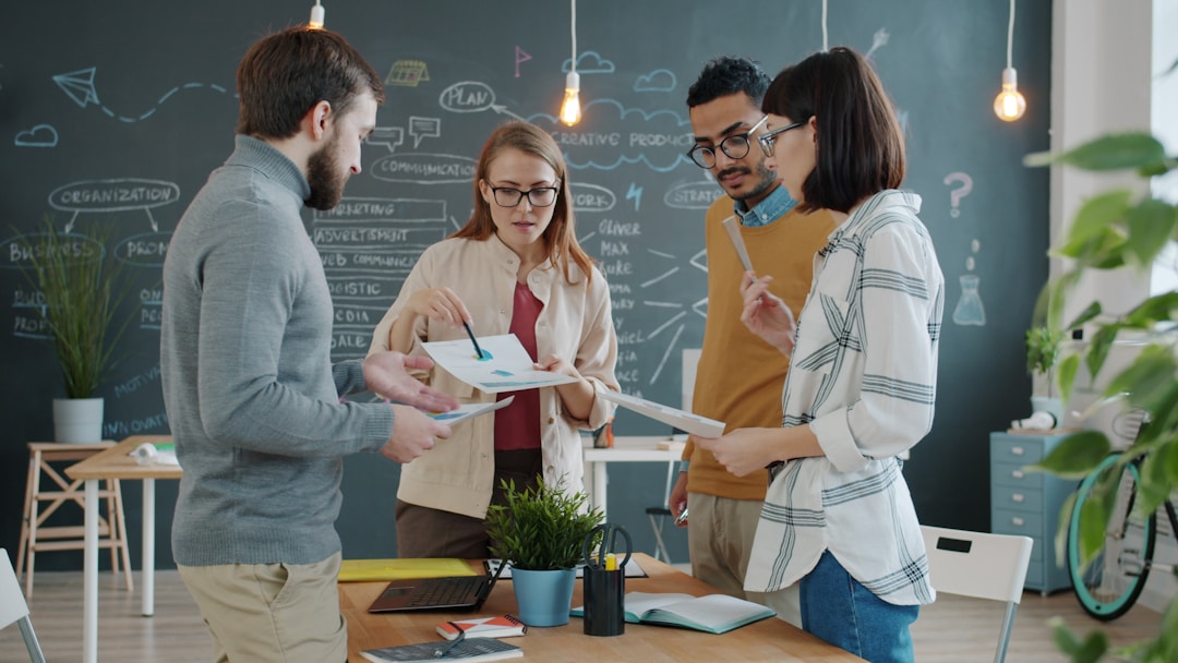 Leadership team engaged in collaborative discussion about organizational strategy