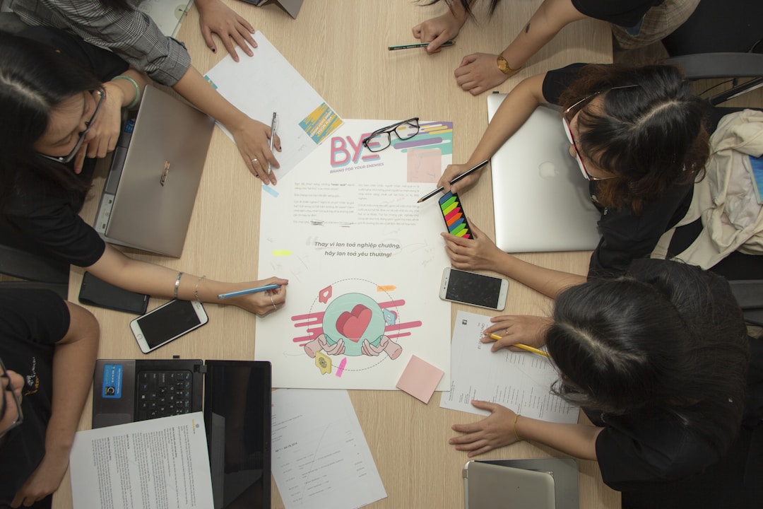 Team members working together on customer relationship and retention strategies