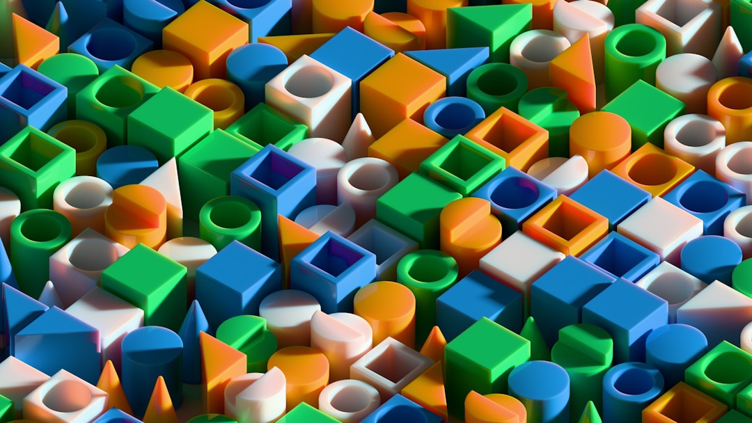 Colorful puzzle pieces fitting together representing business system integration and data flow