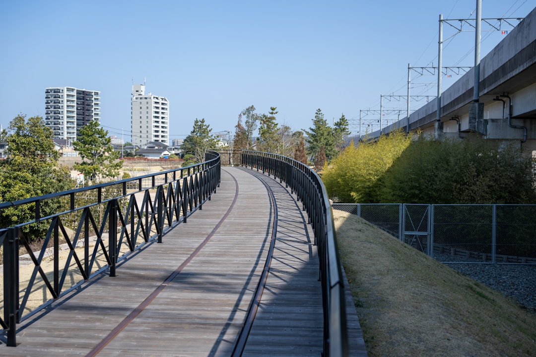 Architectural bridge spanning across gap symbolizing partnership resolution