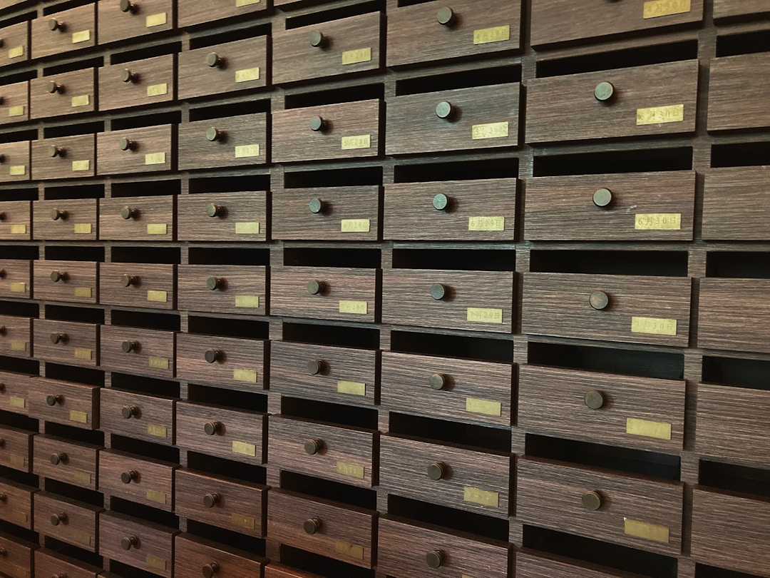 Neatly organized file folders and documents arranged systematically on shelves